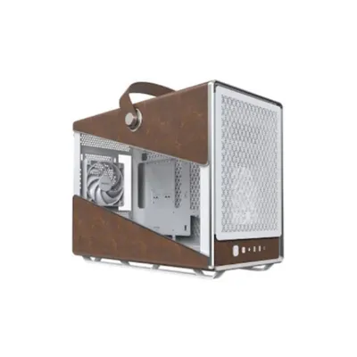 Montech Heritage Pro Weißer Micro-ATX-Tower, 1 x USB-C, 4 Lüfter, 400 mm GPU, gehärtetes Glas