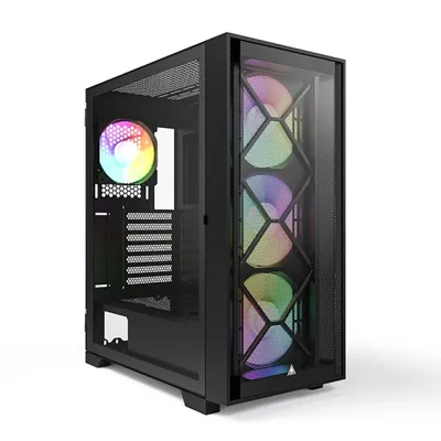Montech AIR 1000 PREMIUM Hartglas USB 3.2 Schwarz