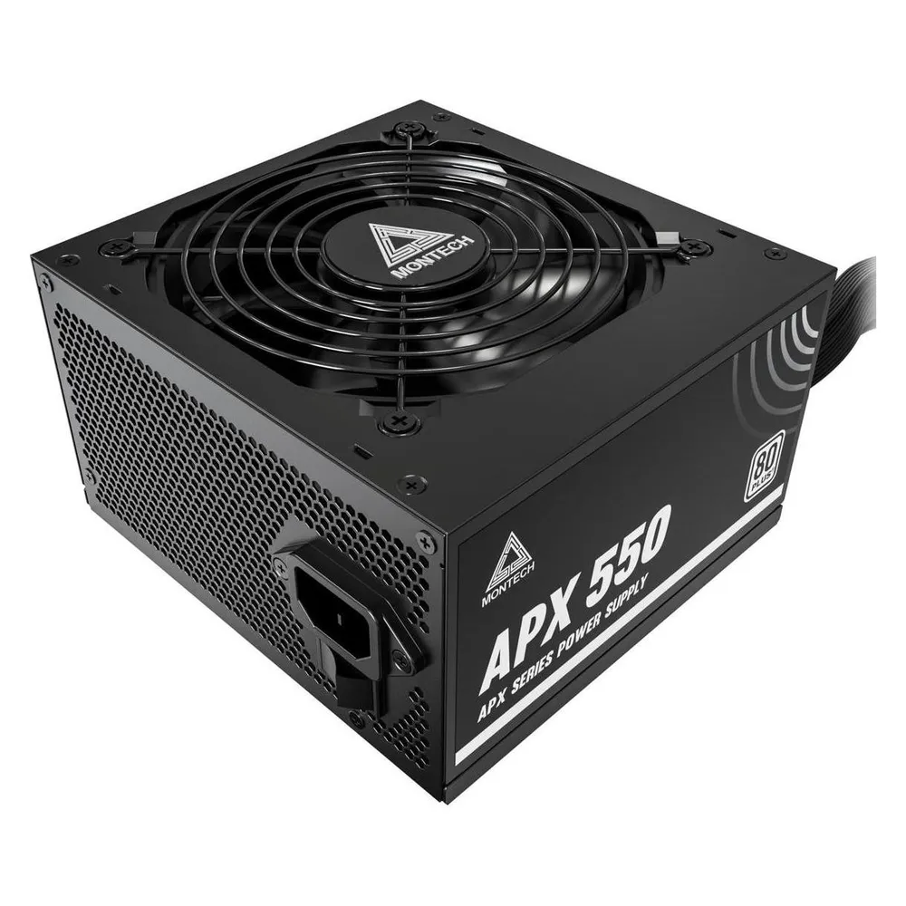 Netzteil Montech APX550 550W 80 PLUS White ATX leiser 120mm Lüfter