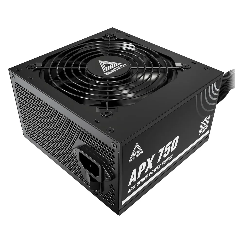 Fonte de Alimentação Montech APX750 750W 80 PLUS White ATX 120 mm Lüfter