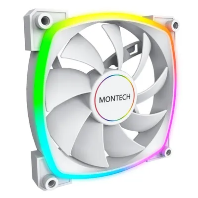 Ventilator Montech AX140 PWM 14 cm Weiß 540-1760 RPM Leise RGB LED