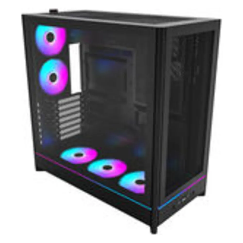Gehäuse Montech HS01 PRO Midi Tower Schwarz ARGB 5 Lüfter