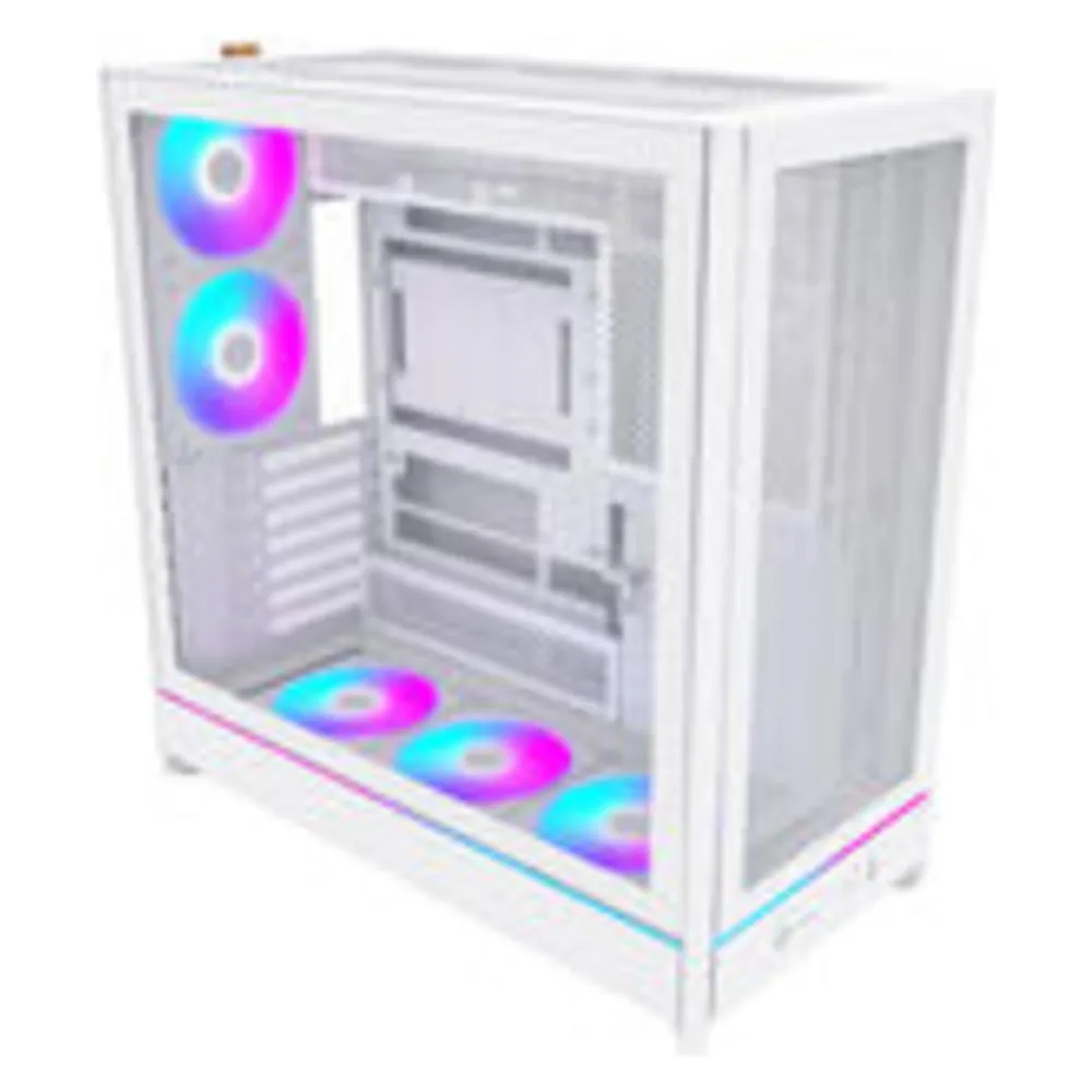 PC-Gehäuse Montech HS01 PRO Midi-Tower Weiß ARGB-Beleuchtung