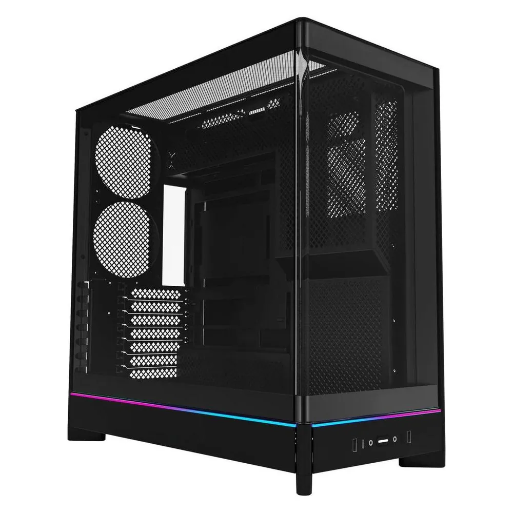 PC-Gehäuse Montech HS02 Midi Tower Weiß ATX/micro ATX/Mini-ITX Gehärtetes Glas