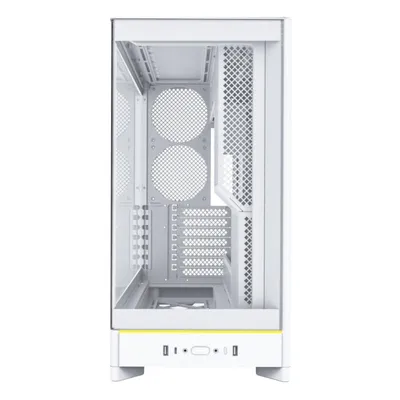 PC-Gehäuse Montech HS02 Midi Tower Weiß ATX/micro ATX/Mini-ITX Gehärtetes Glas