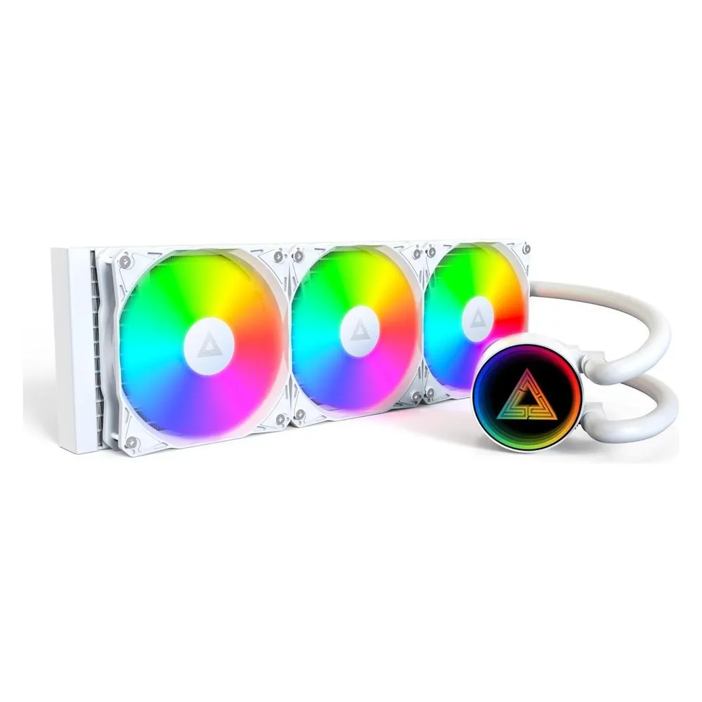 Refrigeración Líquida Montech LightFlow ARGB 360mm 3 Lüfter RGB Weiß