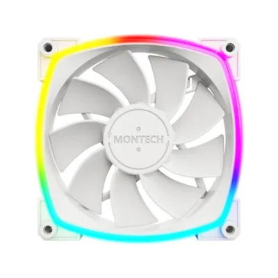 Kühlung Luft Montech RX120 PWM 120 mm Weiß LED RGB adressierbar