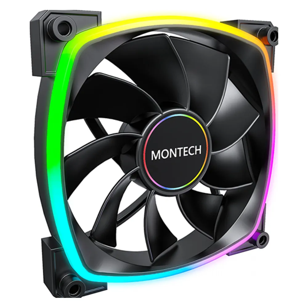 Kühlung Luft Montech 140 mm RX140 PWM LED RGB adressierbar