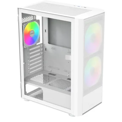 PC-Gehäuse Montech X2 Plus Weiß Mittelturm ATX Gaming RGB