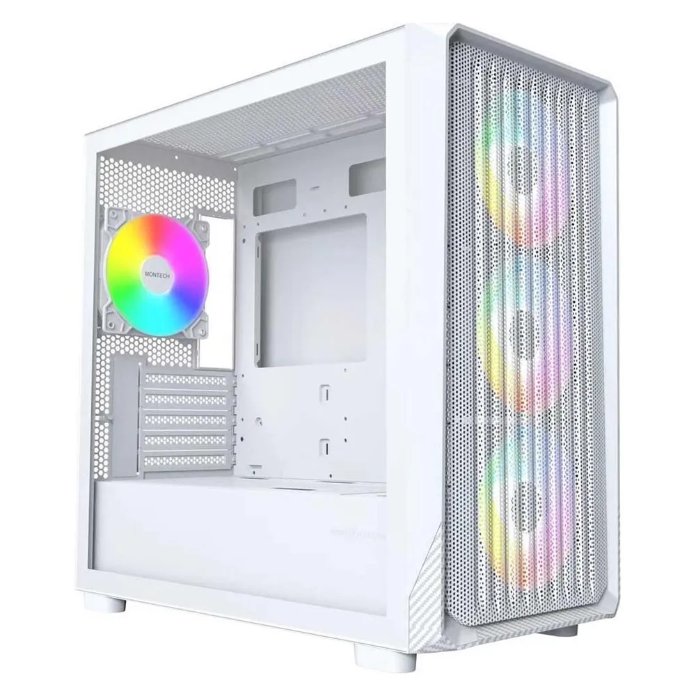 Tower MONTECH X5M White ATX ARGB 4x120mm USB Type-C Gaming Gehäuse
