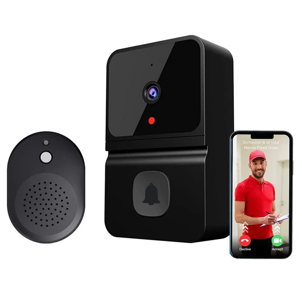 MOPUEA Smart Home Türklingel Smart Home Türklingel Kabellose Video Türklingel Infrarot-Nachtsicht