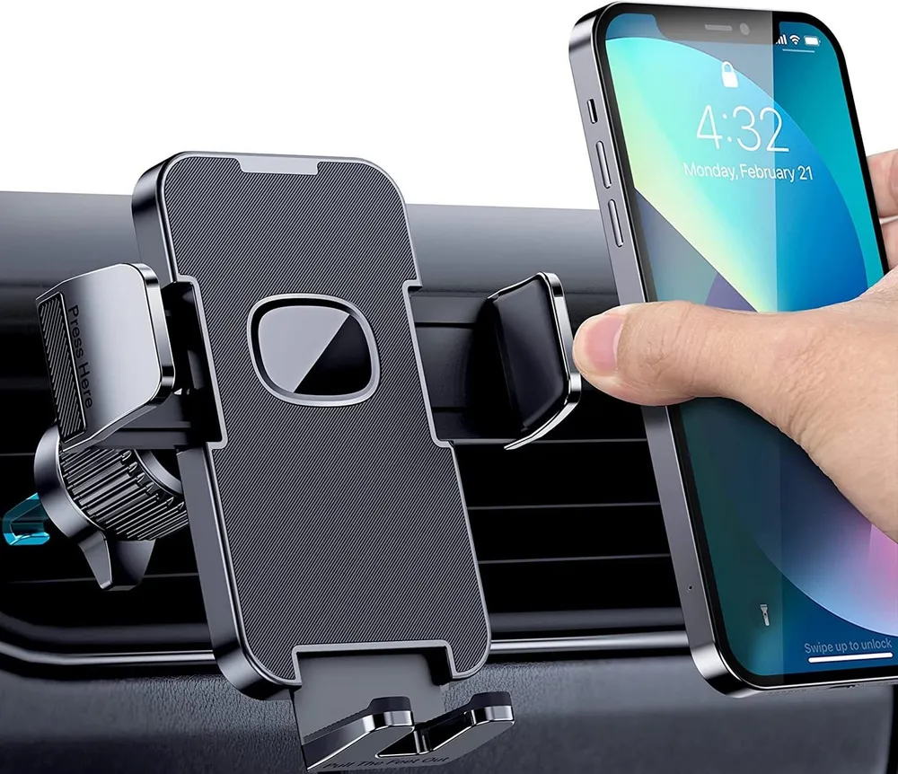 MORRENT Handy-Halterung Handyhalter Auto 360° Drehbar Auto Lüftung Kfz-Handyhalterung, (premium qualität)