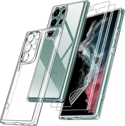 MORRENT Handyhülle Samsung Galaxy S24 Ultra Hülle mit panzerglas, stoßfestes Case