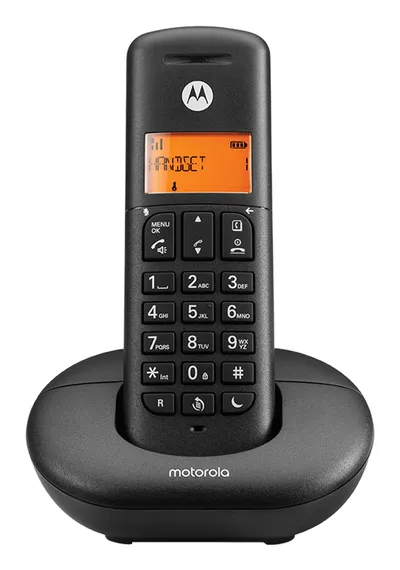E201, Schwarz Schnurloses Telefon