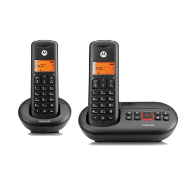 E212 Duo, Schwarz Schnurloses Telefon