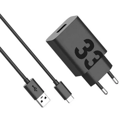 Ladegerät Motorola TurboPower 33W GaN Schwarz Schnellladung USB Typ C