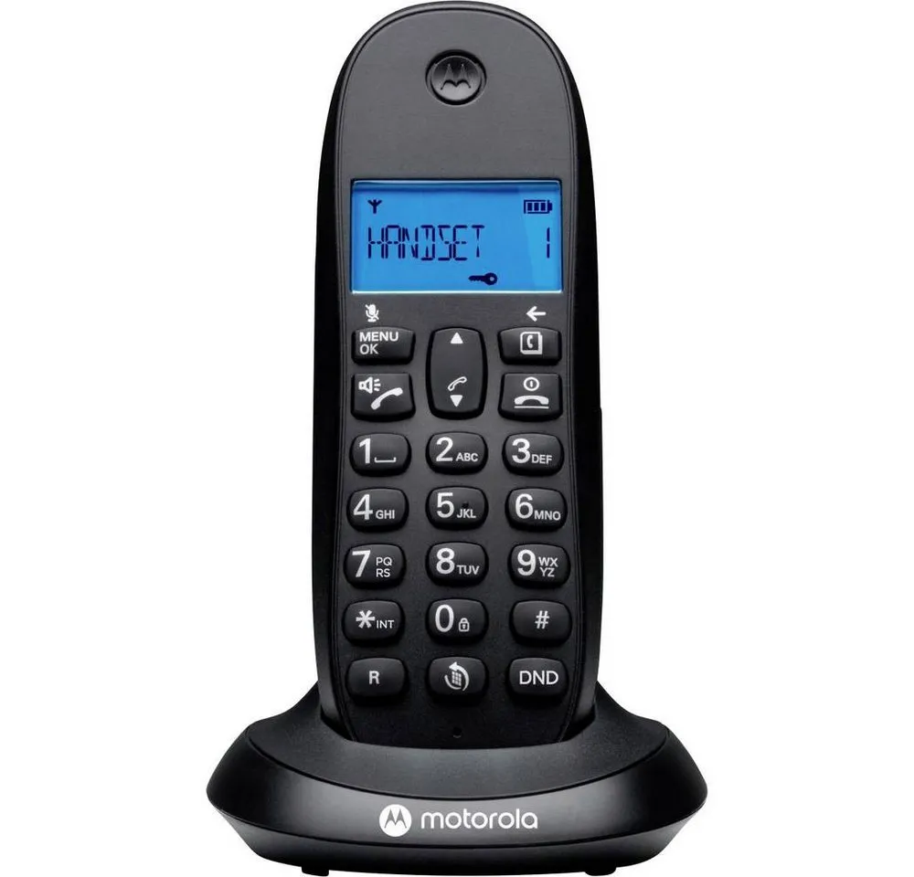 Motorola DECT Phone DECT Mobilteil Schwarz 107C1001CB+ Schnurloses DECT-Telefon