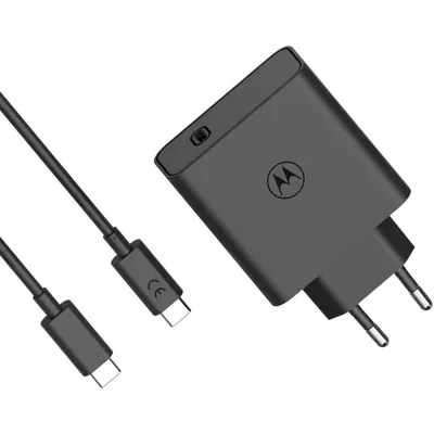 Motorola TurboPower 125 SJMC1252 USB-C Powerbank, Schnellladung, 125 W, GaNFast, Schwarz