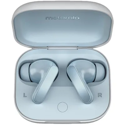 Motorola Moto Buds Illusion Blue Kabellose Ohrhörer mit Ladeetui Hellblau