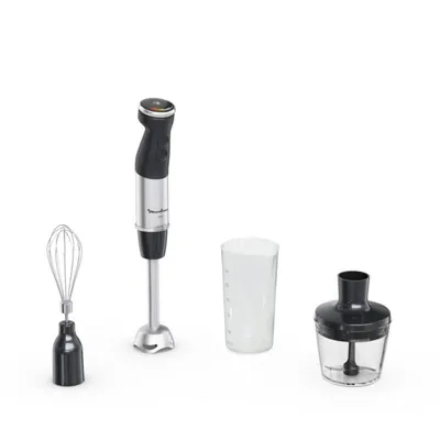 Stabmixer Moulinex DD6738 1000 W 0,8 L Schwarz 20 Geschwindigkeiten Edelstahlmesser Turbo Chopper