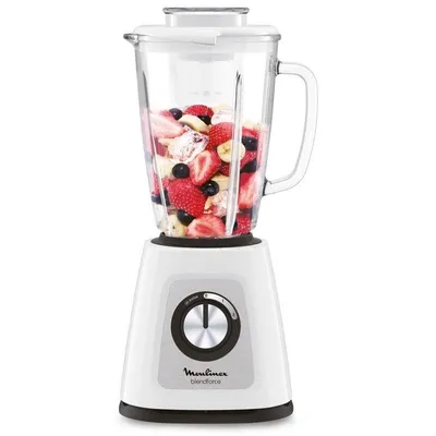 Moulinex Blendforce LM430110 Standmixer 800W Glas Weiß