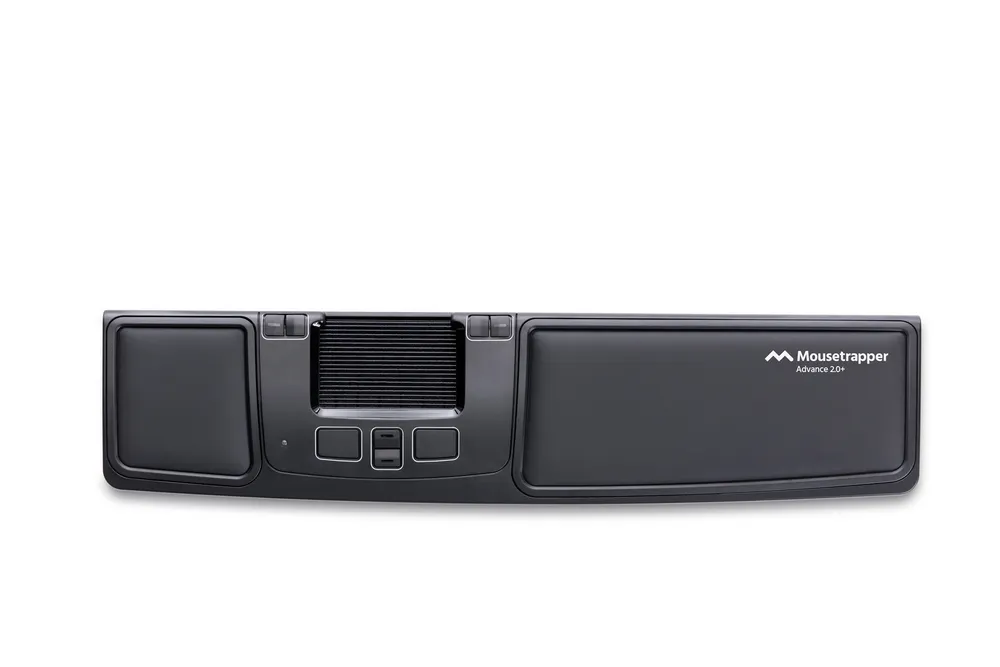 Ratón Mousetrapper Advance 2.0+ USB kabelgebunden 2000DPI Schwarz Weiß Ergonomisch