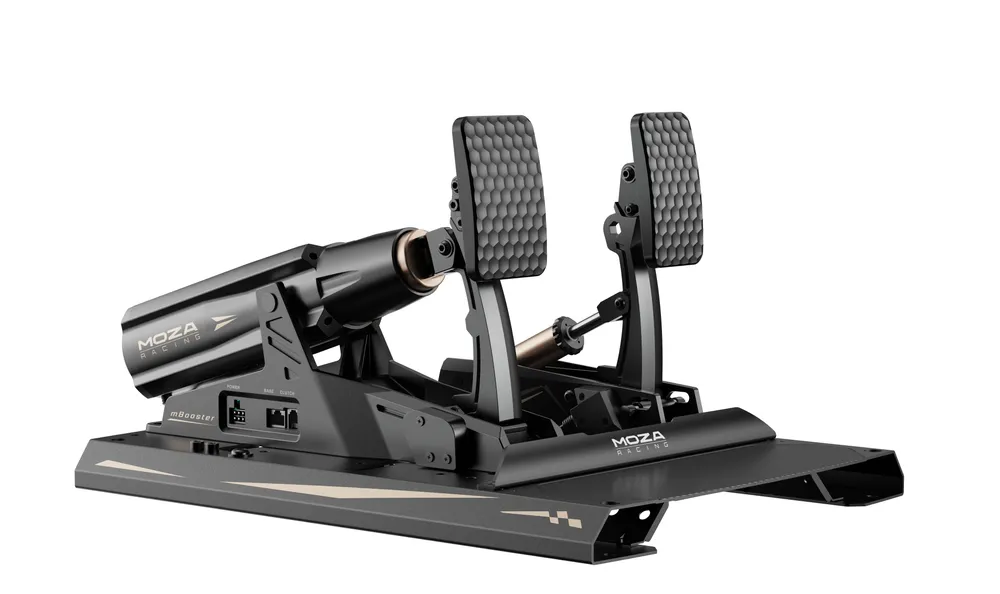 Pedal Moza Racing RS082 Aluminium 200 kg 15 Bit USB schwarz