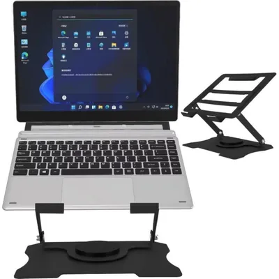 Ergonomischer Laptopständer Mozos N4-BK Höhenverstellbar Faltbar Schwarz