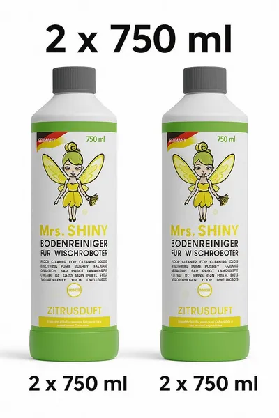 Mrs Shiny Wischroboter Mrs. Shiny-Bodenreiniger für Wischroboter 750ml Konzentrat