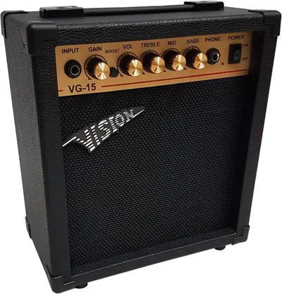 MSA Gitarrenverstärker 20 Watt Verstärker (schaltbarer Verzerrer, 4 Kanäle, 3-Band EQ)