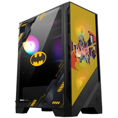 PC-Gehäuse MSI MAG FORGE 121A Airflow ARGB ATX Glas USB 3.0 Schwarz Batman II