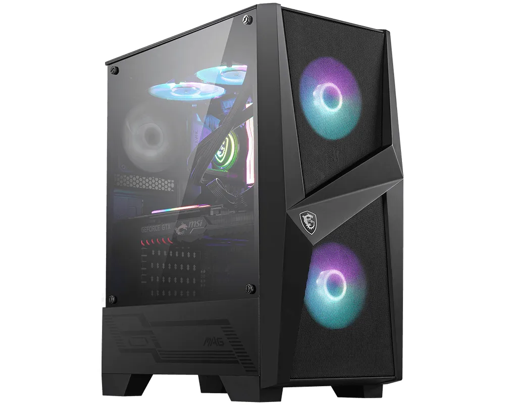 MSI MAG Forge 100R Hartglas USB 3.2 ARGB Schwarz