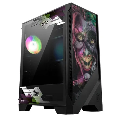 PC-Gehäuse MSI MAG FORGE 121A Airflow ARGB ATX Glas USB 3.0 Schwarz Joker II