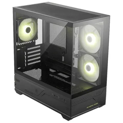 PC-Gehäuse MSI MAG PANO M110R Mini Tower ARGB Glasfenster Schwarz