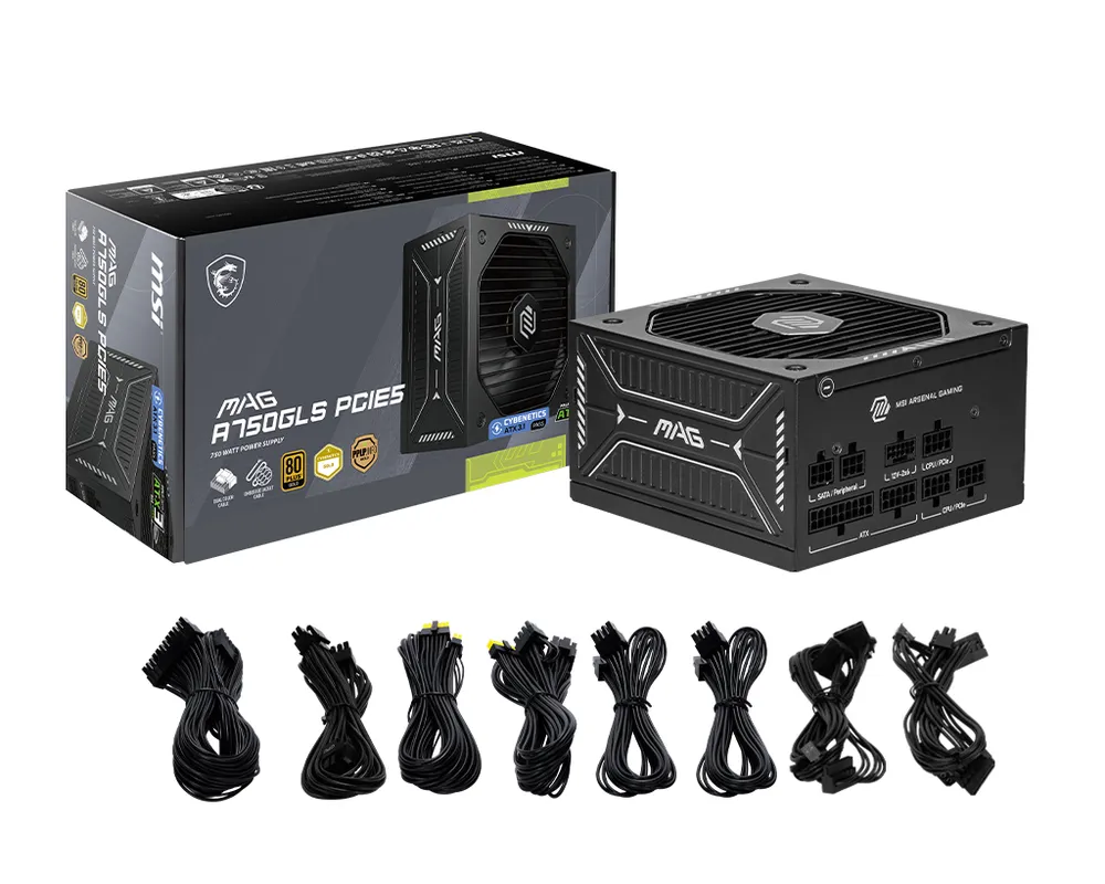MSI Netzteil MAG A750GLS PCIE5 750Watt