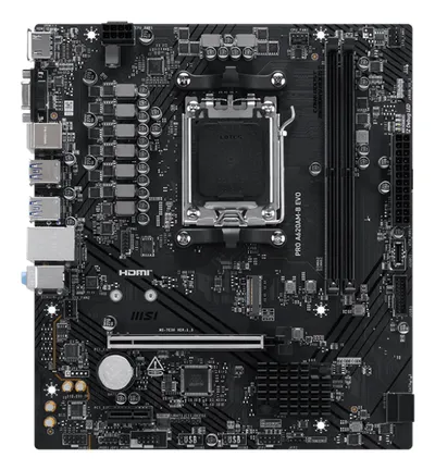 Motherboard MSI PRO A620AM-B EVO AMD A620 Sockel AM5 DDR5 Micro ATX 5GbE RAID M.2