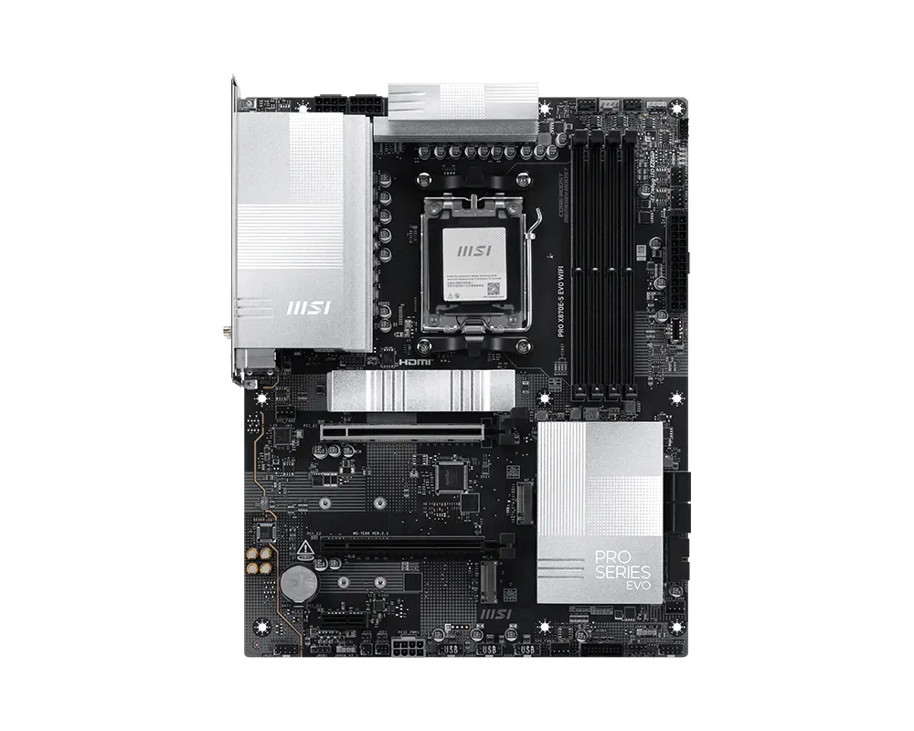 Motherboard MSI PRO X870E-S EVO WIFI X870E AM5 DDR5 ATX WiFi 7 PCIe 5.0 RGB