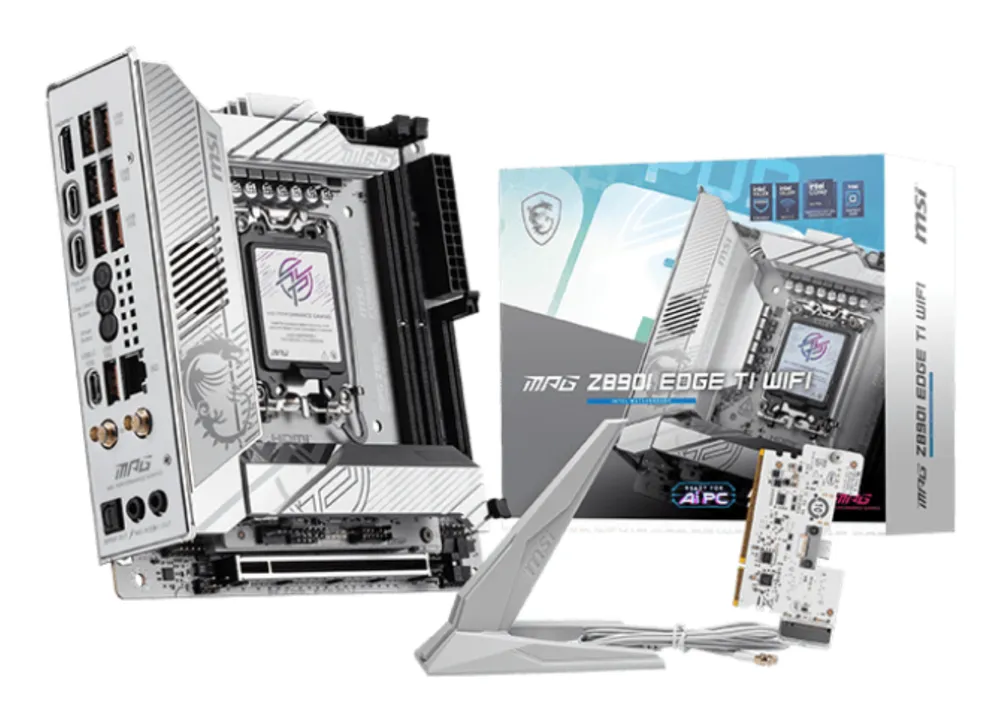 Motherboard MSI MPG Z890I EDGE TI WIFI Intel Z890 LGA1851 DDR5 Mini-ITX WiFi 7 PCIe 5.0