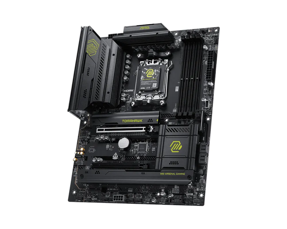 Motherboard MSI MAG B850 TOMAHAWK WIFI AMD B850 AM5 DDR5 ATX WiFi 7 PCIe 5.0 5G LAN Audio Boost