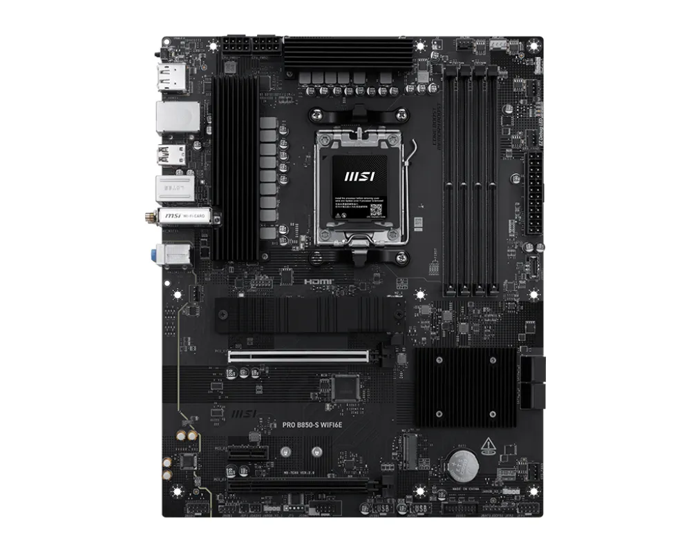 Mainboard MSI B850 ATX AM5 PRO B850-S WIFI6E Dual M.2 DDR5 PCIe 5.0 RGB