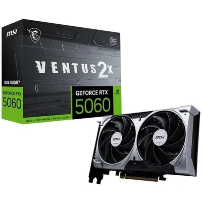 Grafikkarte MSI GeForce RTX 5060 VENTUS 2X OC 8GB GDDR7 Reflex 2 RTX AI DLSS4