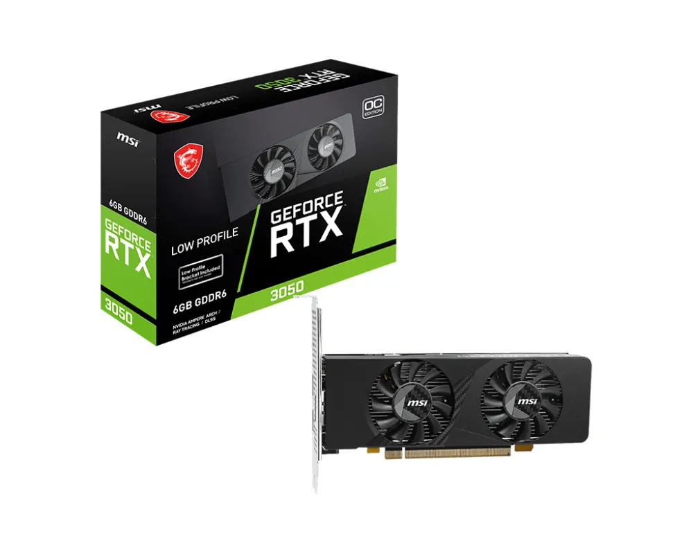 Grafikkarte MSI GeForce RTX 3050 LP E 6G OC 6GB GDDR6