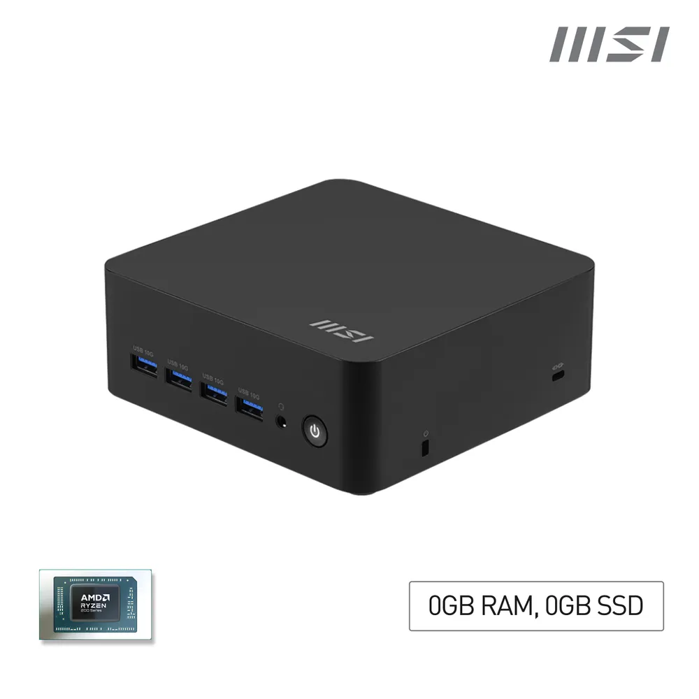 Barebone MSI Cubi AI 8M-008BEU Ryzen 5 8645HS 16GB RAM Wi-Fi 6E