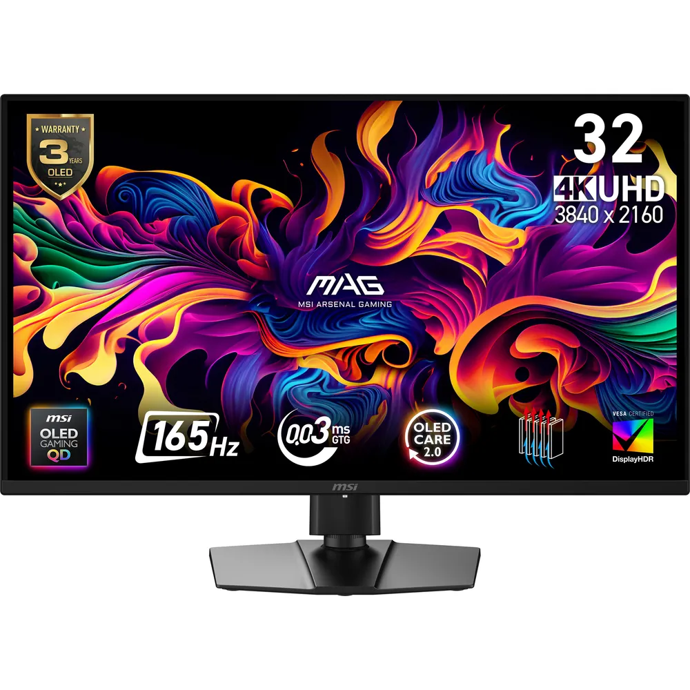 Monitor MSI MAG 322UP QD-OLED E16 31,5" UltraHD 4K 165Hz QD-OLED 0,03ms