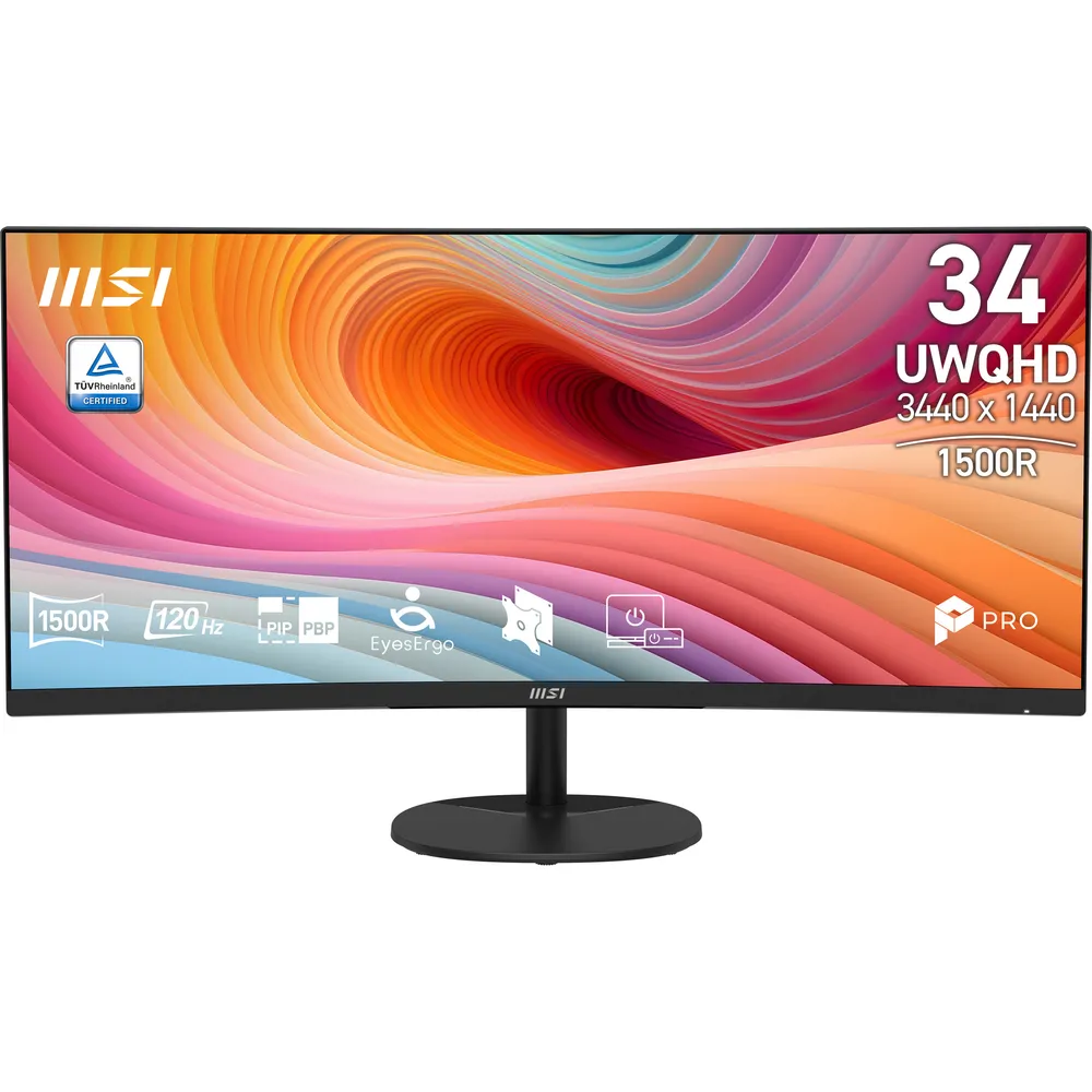 Monitor MSI Pro MP341CQ E12 34" UltraWide Quad HD 120Hz VA Curvo 4 ms