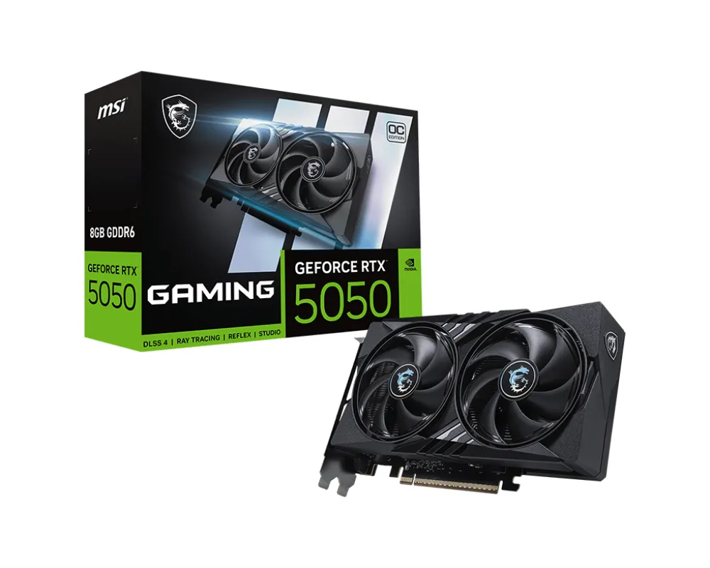 Grafikkarte MSI GeForce RTX 5050 8GB GDDR6 Gaming OC Reflex 2 RTX AI DLSS4
