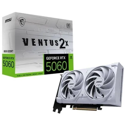 MSI GeForce RTX 5060 VENTUS 2X OC Grafikkarte 8GB GDDR7 AI DLSS4 Reflex 2 RTX TORX FAN 5.0
