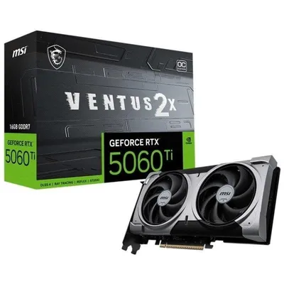 Grafikkarte MSI GeForce RTX 5060 Ti VENTUS 2X OC PLUS 16GB GDDR7 Reflex 2 RTX AI DLSS4