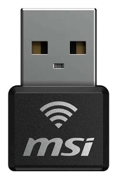 USB-Nano-Adapter MSI GUAX18N AX1800 WiFi6 USB 2.0 Schwarz USB-Nano-Adapter MSI GUAX18N AX1800 WiFi6 USB 2.0 Schwarz