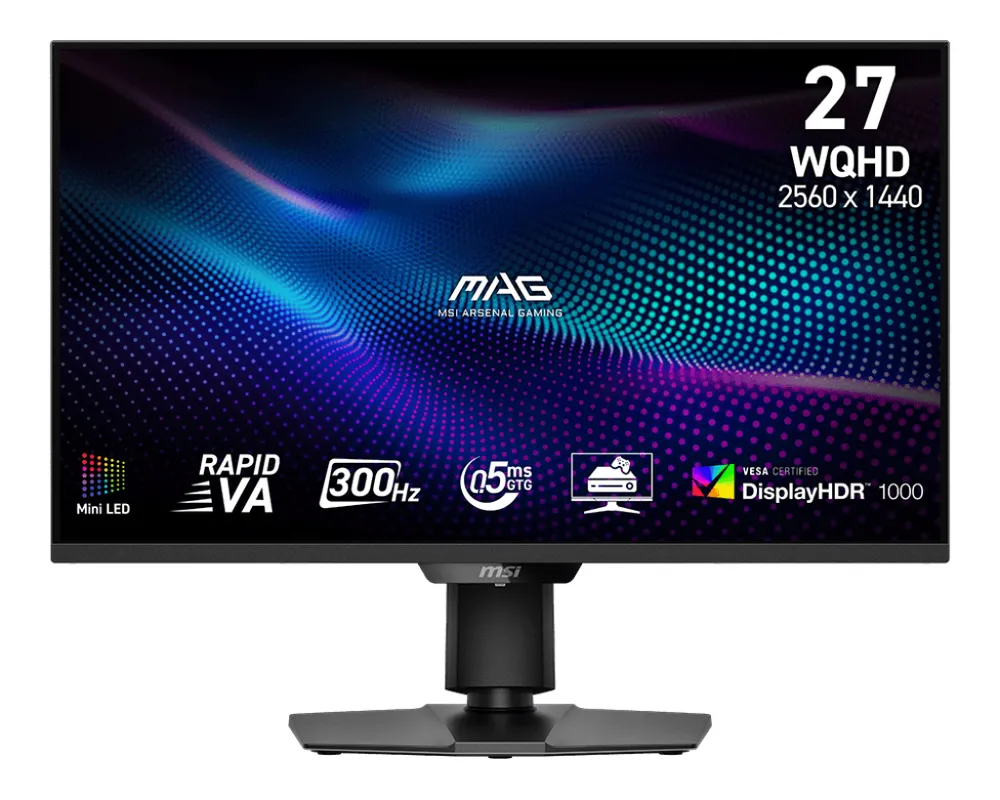 MAG 274QPFDE X30MV, Schwarz, 27 Zoll, WQHD, VA, 300 Hz, 0,5 ms Gaming-Monitor